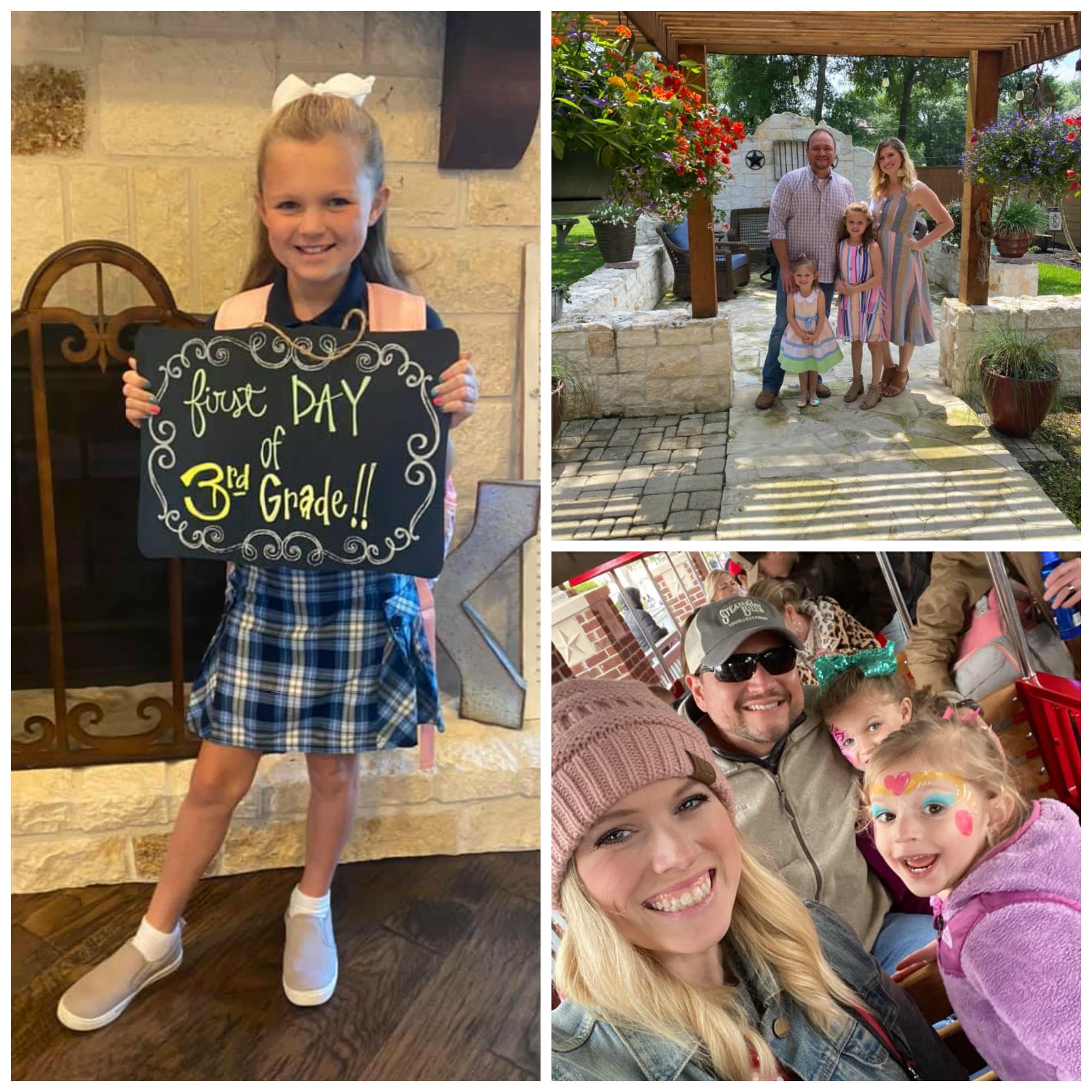 “There is a new Warrior in town,” says alumnus Justin Kirtley ('04) and his wife/former CCS teacher, Natalie Kirtley. Their daughter Carlee Kirtley started third grade at Cypress Christian School this year, and they are so excited!