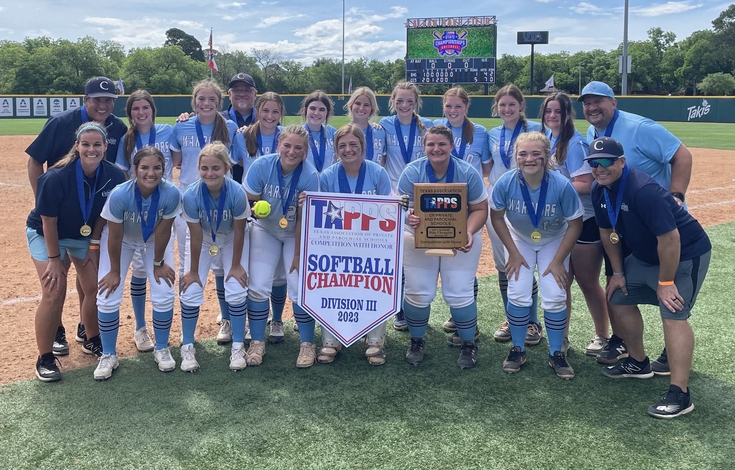 Lady Warriors are STATE CHAMPIONS for the First Time in School History