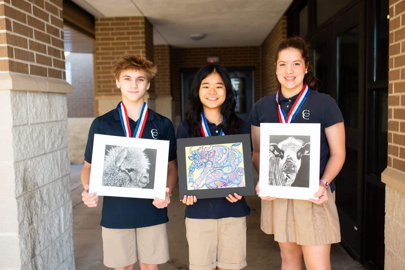 Houston Livestock Show & Rodeo Art Contest Secondary Student Winners