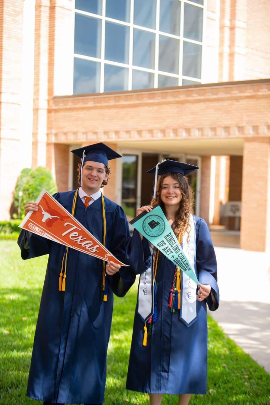 Cypress Christian School Class of 2026 graduates celebrating college acceptances and scholarships